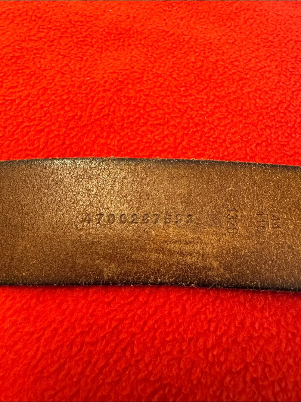 Polo Ralph Lauren Brown Adjustable Men's Dress Belt with Buckle Size 44/110